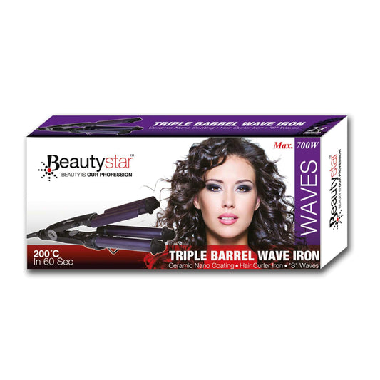 BeautyStar Tripple Wave Curling Iron CL-002