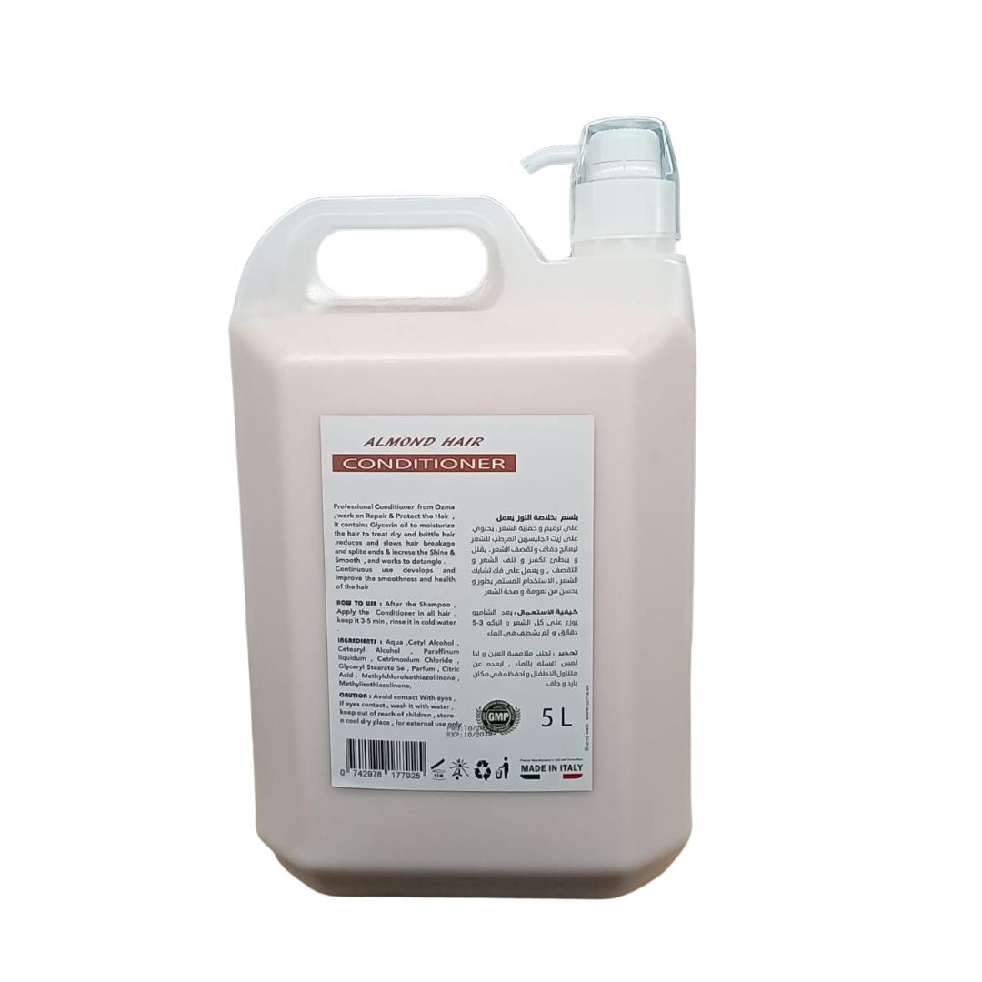 OZMA Moisturizing  Hair  Conditioner  .Improved Formula  |  Energizing | For ALL Hair Types .Almond Extract  5L