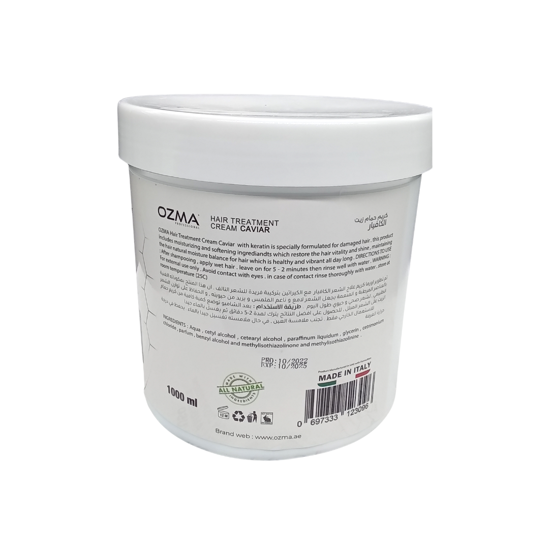 OZMA ACTYVA CAVIAR Nutritious Moisturizing Repair  Hair Treatment Cream Enriched with Keratin  1000ML
