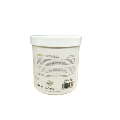 OZMA ACTYVA Milk & Honey Nutritious Moisturizing Repair Hair Treatment Cream Enriched with Keratin  1000ML