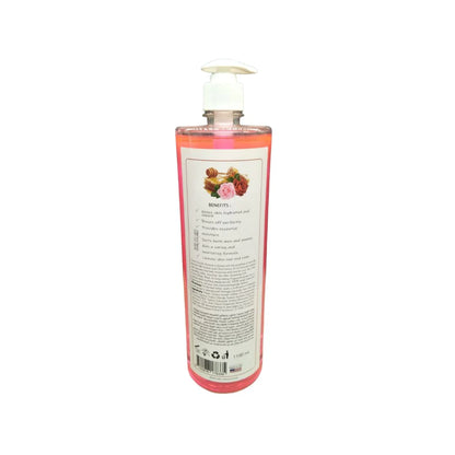 OZMA Shower Gel and Body Wash For Effective Germ Protection & Personal Hygiene (Protects Against 100 Illness Causing Germs),Wild Rose Fragrance 1100  ML