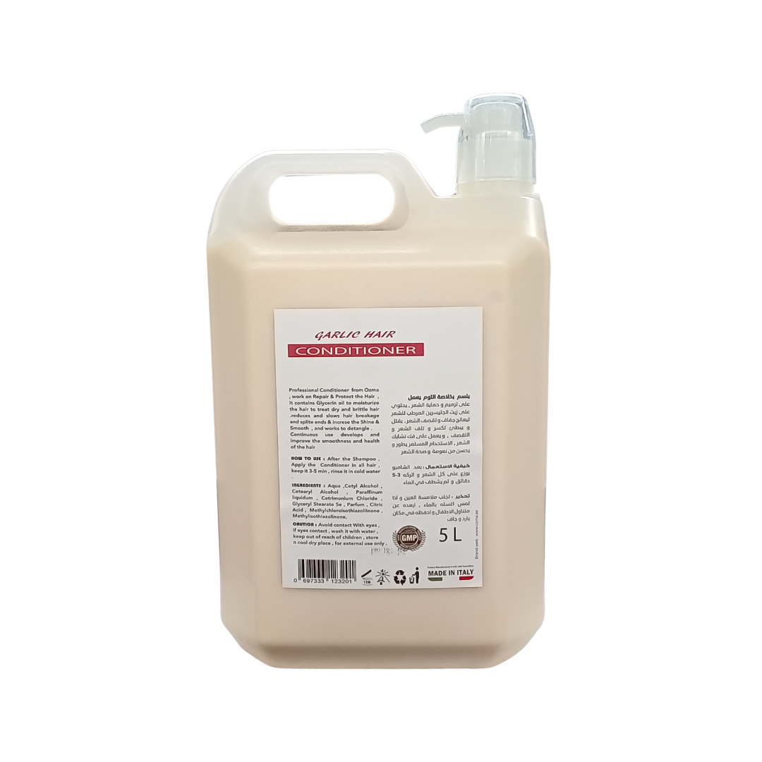 OZMA Moisturizing  Hair  Conditioner  .Improved Formula  |  Energizing | For ALL Hair Types. Garlic Extract  5L