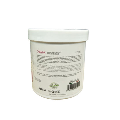 OZMA ACTYVA Garlic Nutritious Moisturizing Repair Hair Treatment Cream Enriched with Keratin  1000ML