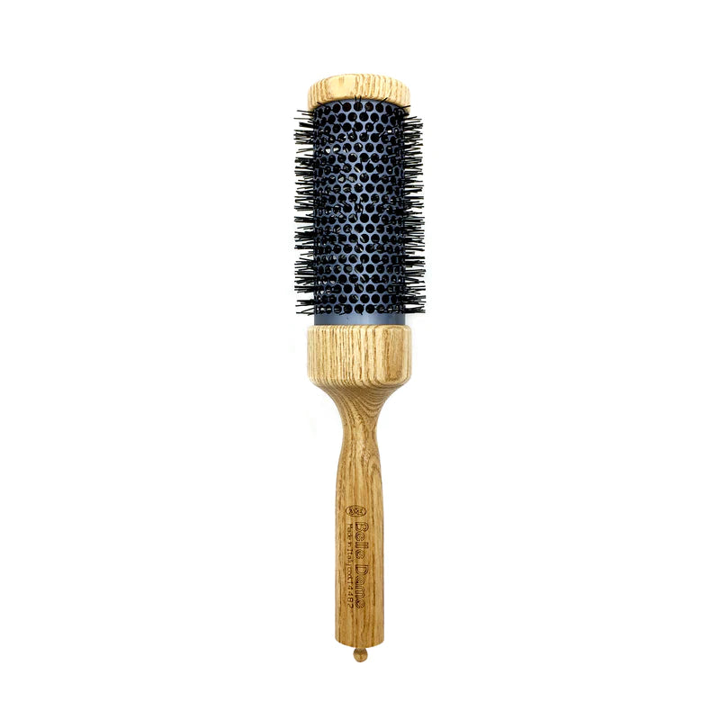 3ME Termici Triangolo Natural Round Hair Brush 60mm - 14482      فرشاة شعر أسطوانية التصميم أسود  14482