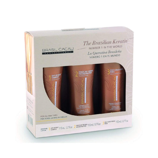 Cadiveu Brasil Cacau Thermal Reconstruction Kit 3X110 ml