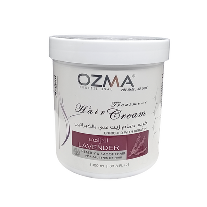 OZMA ACTYVA Lavender Nutritious Moisturizing Repair Hair Treatment Cream Enriched with Keratin  1000ML
