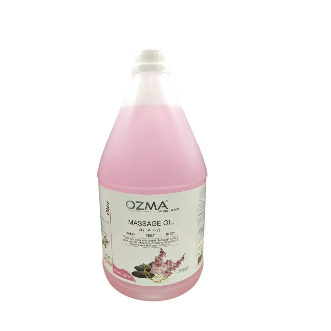OZMA Clavo  Massage Oil for Couples - No Stain Orchid Massage Oil for Massage Therapy and Relaxing, Anti Aging Moisturizer and Natural Body Oil for Dry Skin  Pure | Repair Dry Skin | Unbeatable Consistency and Quality. 3.78 L