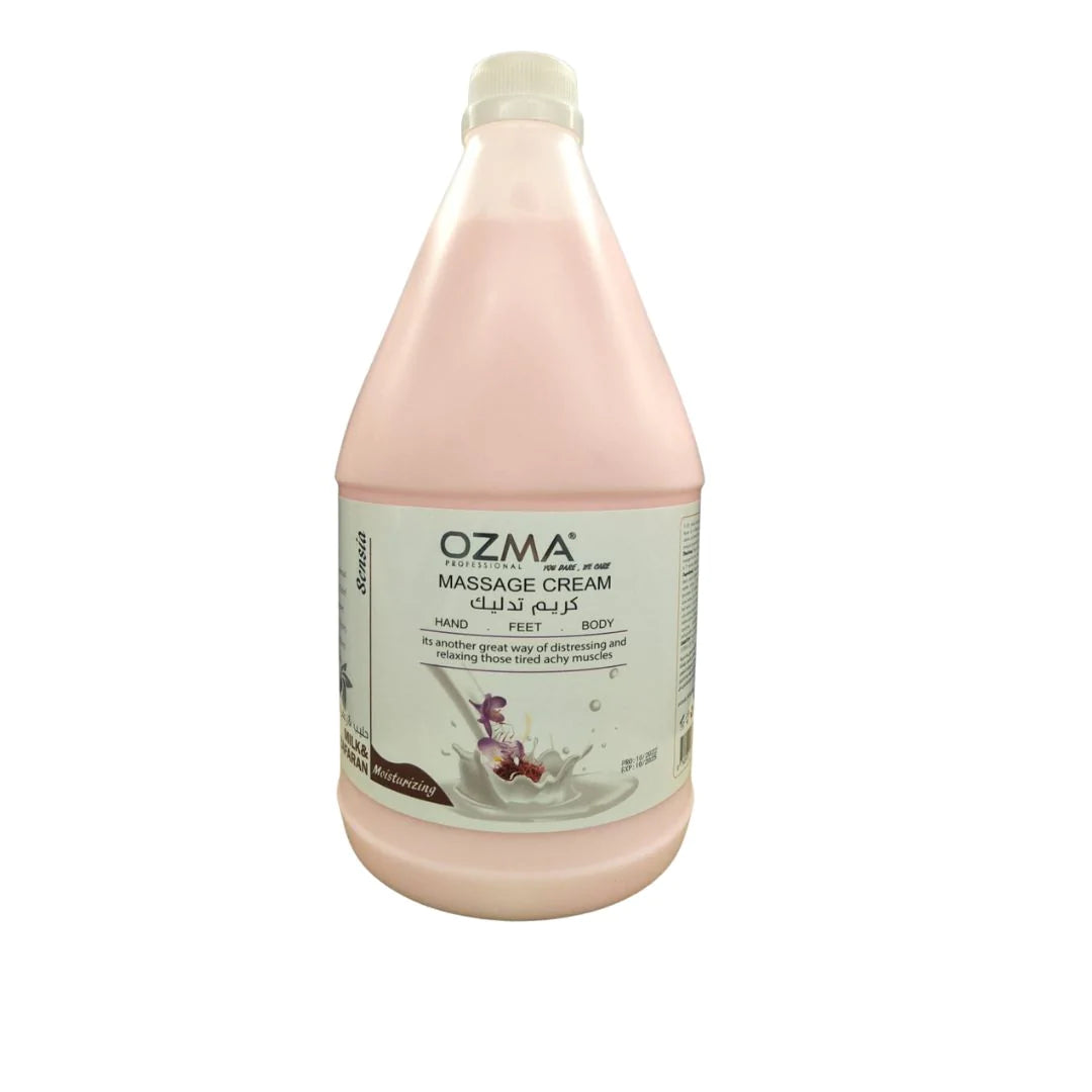 OZMA Clavo  Professional Naturals Body and Face Massage Cream milk & zafaran  3.78L