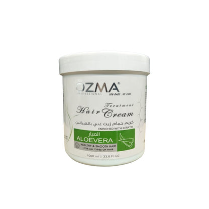 OZMA ACTYVA  Aloevera Nutritious Moisturizing Repair Hair Treatment Cream Enriched with Keratin  1000ML
