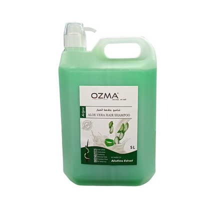 OZMA Moisturizing  Hair  Shampoo .Improved Formula  | Cleansing And Energizing | For ALL Hair Types .Aloe Vera  Extract  5L