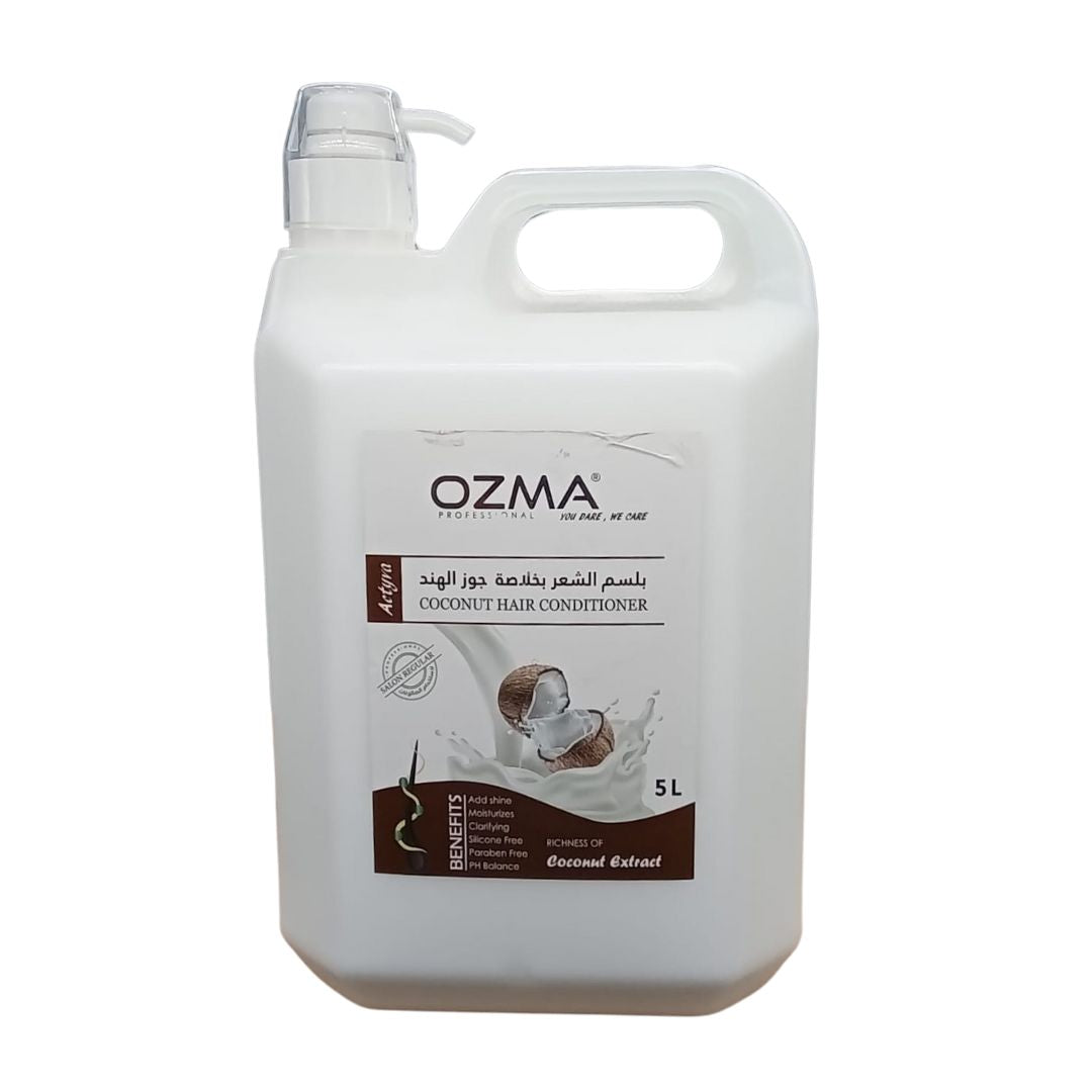 OZMA Moisturizing  Hair  Conditioner  .Improved Formula  |  Energizing | For ALL Hair Types .Coconut Extract  5L