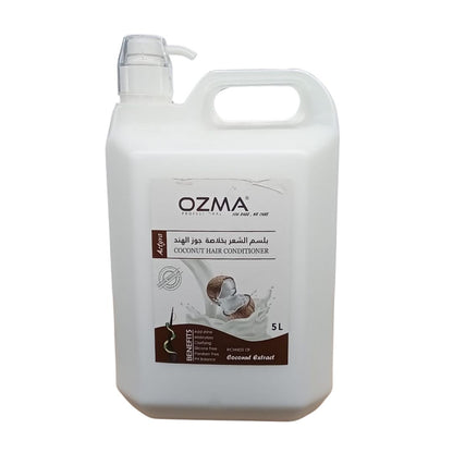 OZMA Moisturizing  Hair  Conditioner  .Improved Formula  |  Energizing | For ALL Hair Types .Coconut Extract  5L