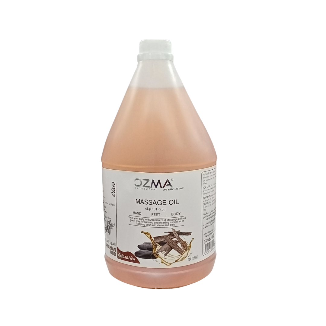 OZMA Clavo  Massage Oil for Couples - No Stain Oud Massage Oil for Massage Therapy and Relaxing, Anti Aging Moisturizer and Natural Body Oil for Dry Skin  Pure | Repair Dry Skin | Unbeatable Consistency and Quality. 3.78 L