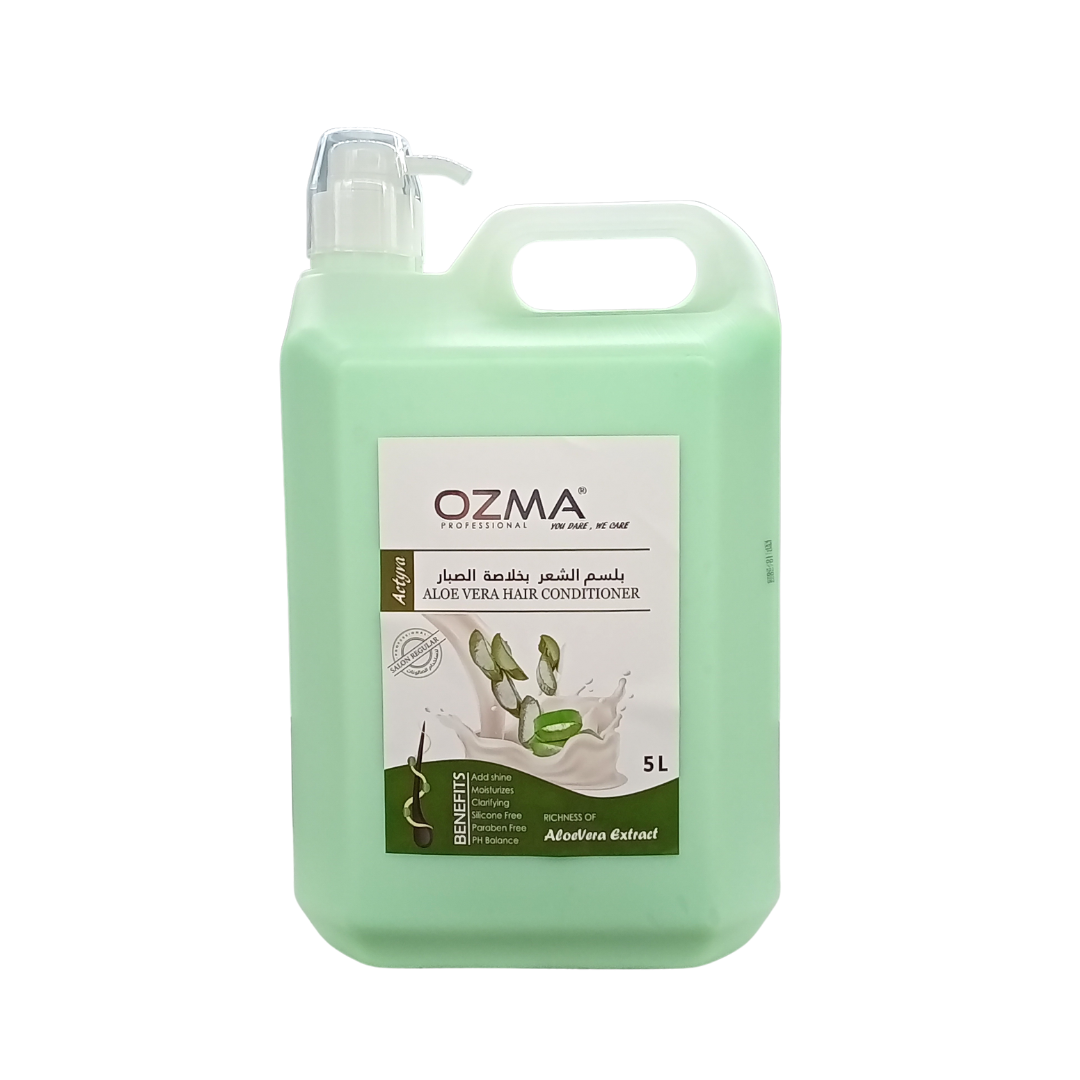 OZMA Moisturizing  Hair  Conditioner  .Improved Formula  |  Energizing | For ALL Hair Types .Aloe Vera  Extract  5L