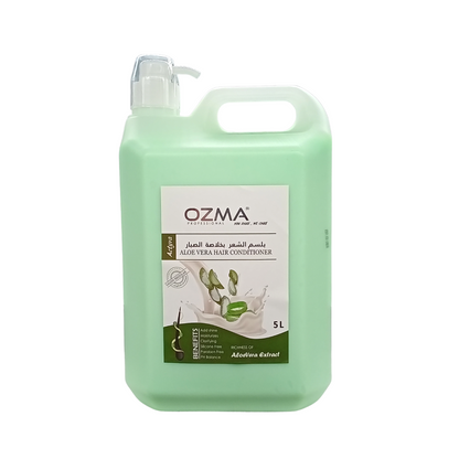 OZMA Moisturizing  Hair  Conditioner  .Improved Formula  |  Energizing | For ALL Hair Types .Aloe Vera  Extract  5L