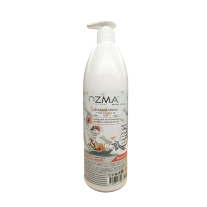 OZMA Clavo  Professional Naturals Body and Face Massage Cream Vanilla &  Papaya  Fruit 1 L