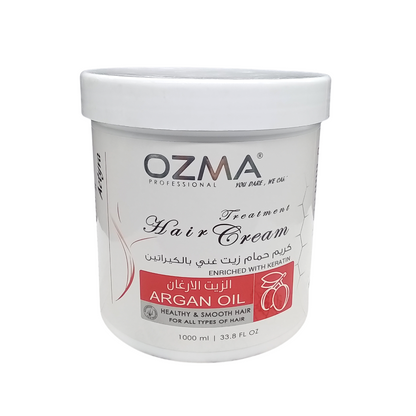 OZMA ACTYVA  Argan Nutritious Moisturizing Repair Hair Treatment Cream Enriched with Keratin  1000ML