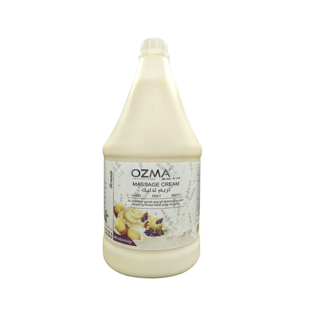 OZMA Clavo  Professional Naturals Body and Face Massage Cream Shea Butter & LAVENDRE 3.78L