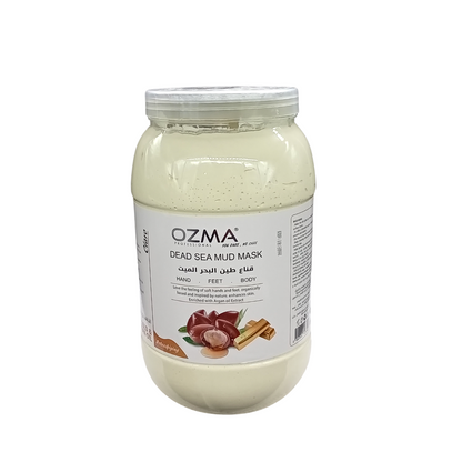 OZMA Clavo  Dead Sea Mud Mask Infused with Argan and Gold - All Natural - Spa Quality Pore Reducer to Help with Acne, Blackheads and Oily Skin Tightens Skin for A Healthier Complexion .5 Kg