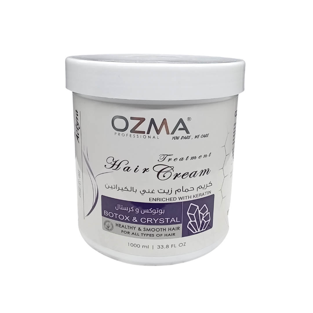 OZMA ACTYVA BOTOX & Crystal Nutritious Moisturizing Repair  Hair Treatment Cream Enriched with Keratin  1000ML
