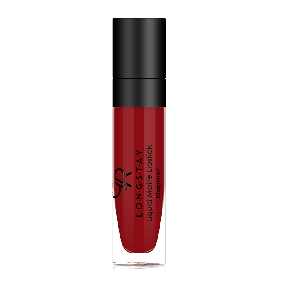 GOLDEN ROSE LONGSTAY LIQUID MATTE LIPSTICK NO 18 dark red color