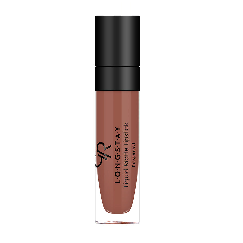 GOLDEN ROSE LONGSTAY LIQUID MATTE LIPSTICK NO 27 brown color