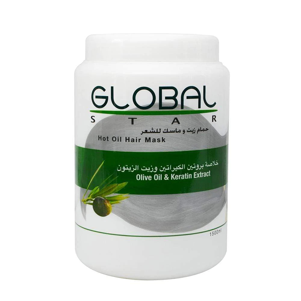 Globalstar Hot Oil Hair Mask Olive Oil & Keratin Extract 1500ml