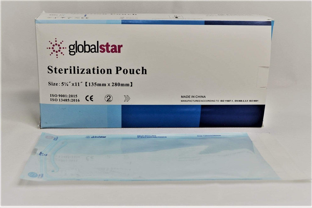 Medical Self Sealing Sterilization Pouch 5.25x11''