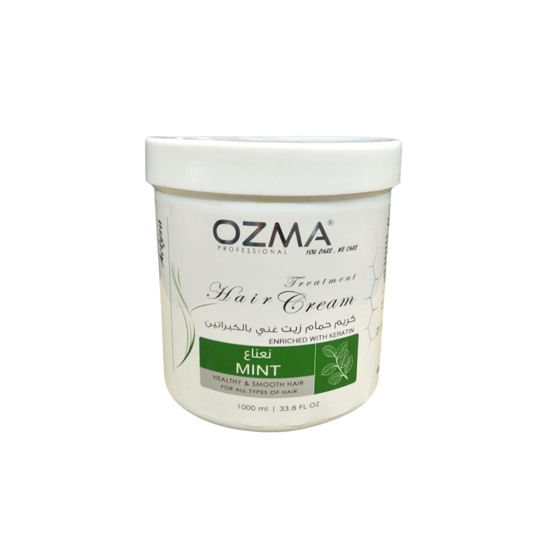 OZMA ACTYVA Mint Nutritious Moisturizing Repair Hair Treatment Cream Enriched with Keratin  1000ML