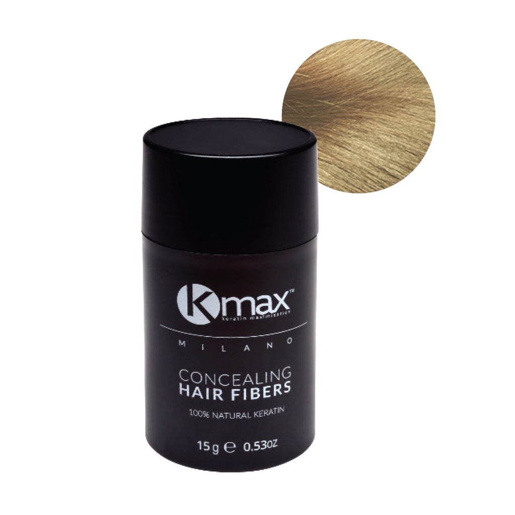 KMAX CONCEALING HAIR FIBERS REGULAR SIZE BLONDE 15G