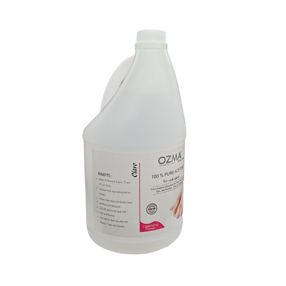 Ozma Clavo 100% Pure Acetone | Professional Quick Conditioning & Nourishing Nail Polish Remover | Removes Artificial Nails,3.78L .
