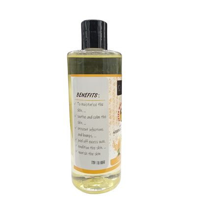 OZMA After Wax Oil, Use To Soothe Sore Irritated Skin, Remove Wax Residue After Hair Removal, Post Waxing Care Solution For Sensitive Skin, 500 ml