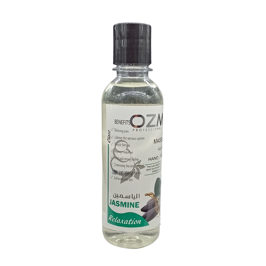 OZMA Clavo  Massage Oil for Couples - No Stain Jasmine Massage Oil for Massage Therapy and Relaxing, Anti Aging Moisturizer and Natural Body Oil for Dry Skin  Pure | Repair Dry Skin | Unbeatable Consistency and Quality. 250 ML