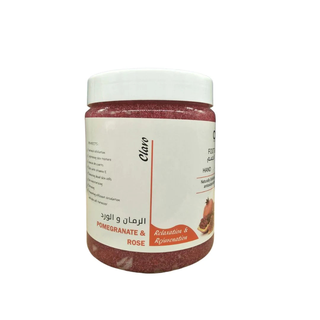 OZMA Clavo Pomegranate Effective Moisturizer  Body Scrub for Feet and Body, With Pro-Vitamin B5  Eliminate dead skin cells . 1100 G