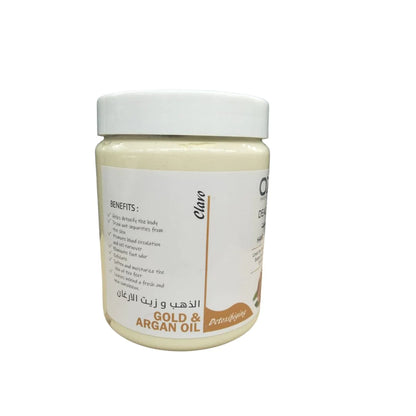 OZMA Clavo  Dead Sea Mud Mask Infused with Argan and Gold - All Natural - Spa Quality Pore Reducer to Help with Acne, Blackheads and Oily Skin Tightens Skin for A Healthier Complexion .1 Kg