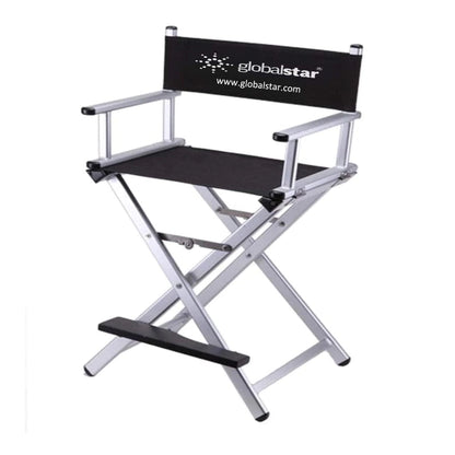 Globalstar Foldable Tall Makeup Chair Color Silver - MY739S
