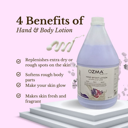 OZMA Clavo Lavender  Orchid Body Lotion,Naturally Hydrating, Hand And Feet Brightening-Soothing Moisturizer For Men & Women With Vitamin C Extract 3.78 Lml