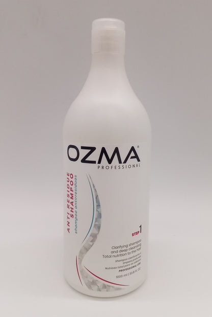OZMA  Keratin and Protein Anti residue Shampoo 1000ML . STEP 1