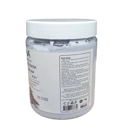 OZMA Clavo  Dead Sea Mud Mask Infused with Lavender - All Natural - Spa Quality Pore Reducer to Help with Acne, Blackheads and Oily Skin Tightens Skin for A Healthier Complexion .1 Kg