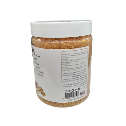 OZMA Clavo Crystal Sea Salt, Argan and Gold, Organic Skin Exfoliating Moisturizing Whitening Body Salt 1.2 kg
