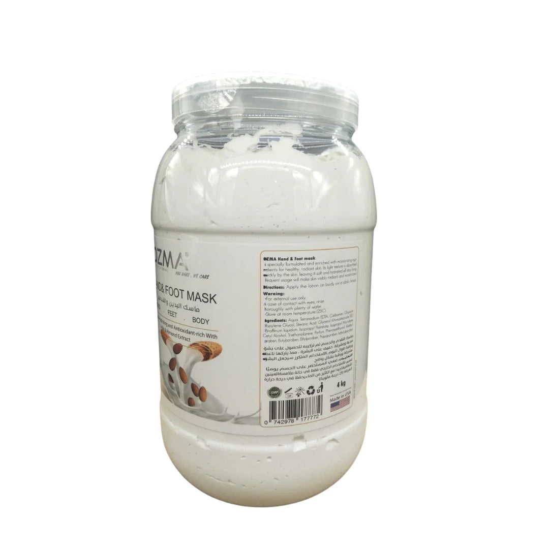 OZMA  Foot And Body Rejuvenating Mask Dead Skin Remover For Feet, Foot Exfoliator, Disposable Feet Peeling Mask milk &Almond 4 kg
