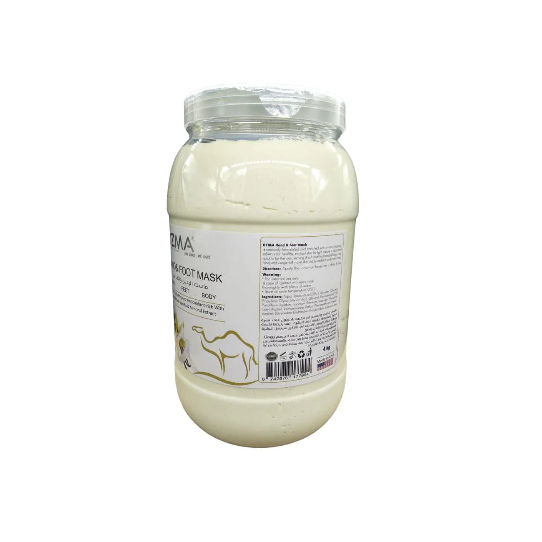 OZMA  Foot And Body Rejuvenating Mask Dead Skin Remover For Feet, Foot Exfoliator, Disposable Feet Peeling Mask Kamel Milk & Vanilla  4 kg