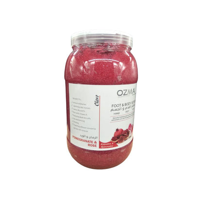 OZMA Clavo Pomegranate Effective Moisturizer  Body Scrub for Feet and Body, With Pro-Vitamin B5  Eliminate dead skin cells . 5 KG