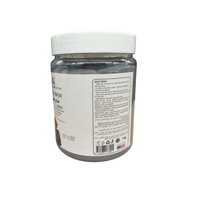 OZMA Clavo  Dead Sea Mud Mask Infused with charcoal - All Natural - Spa Quality Pore Reducer to Help with Acne, Blackheads and Oily Skin Tightens Skin for A Healthier Complexion .1 Kg