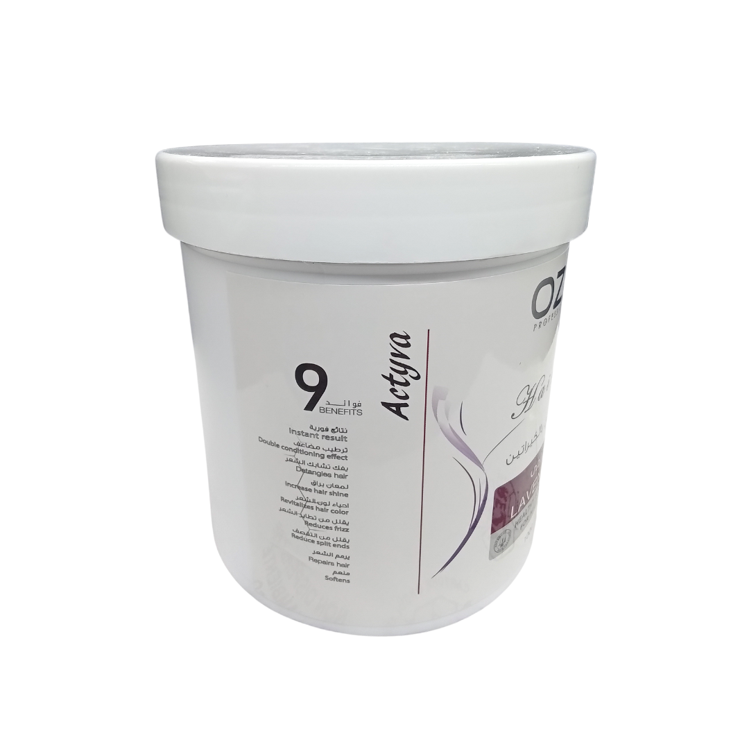 OZMA ACTYVA Lavender Nutritious Moisturizing Repair Hair Treatment Cream Enriched with Keratin  1000ML