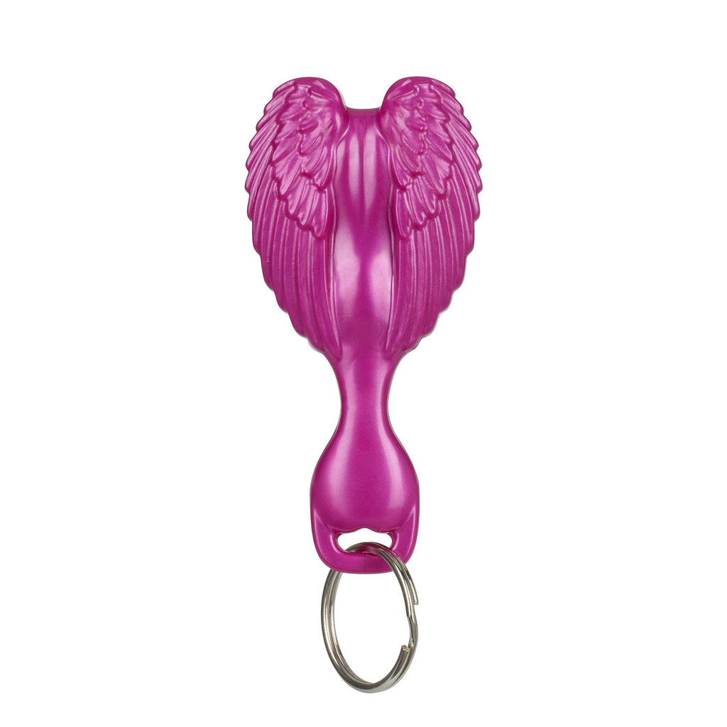 TANGLE ANGEL MINI HAIR BRUSH KEY RING - FUSCHIA