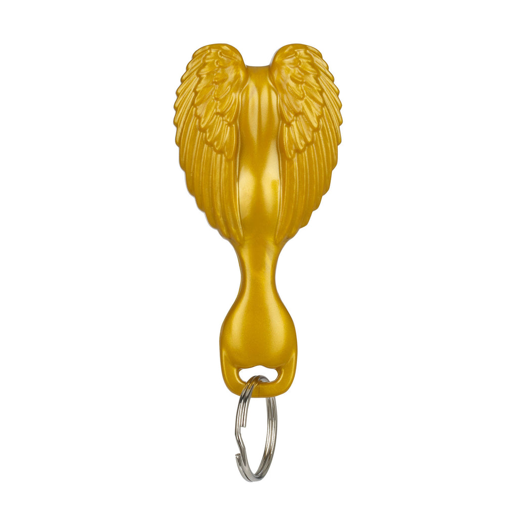 TANGLE ANGEL MINI HAIR BRUSH KEY RING - GOLD