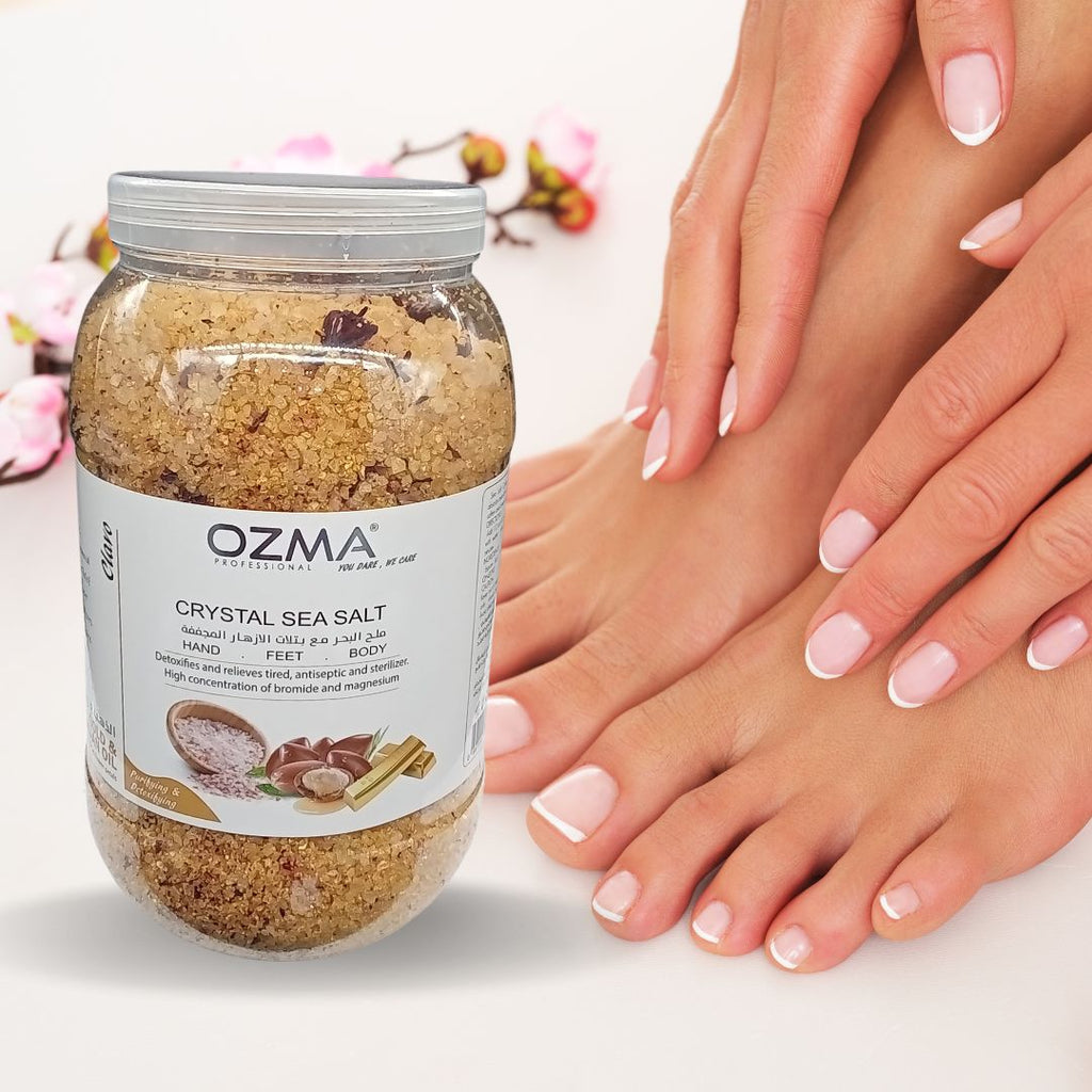 OZMA Clavo Crystal Sea Salt, Argan and Gold, Organic Skin Exfoliating Moisturizing Whitening Body Salt 5kg