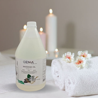 OZMA Clavo  Massage Oil for Couples - No Stain Jasmine Massage Oil for Massage Therapy and Relaxing, Anti Aging Moisturizer and Natural Body Oil for Dry Skin  Pure | Repair Dry Skin | Unbeatable Consistency and Quality. 3.78 L