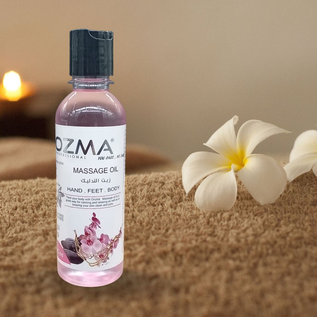 OZMA Clavo  Massage Oil for Couples - No Stain Orchid Massage Oil for Massage Therapy and Relaxing, Anti Aging Moisturizer and Natural Body Oil for Dry Skin  Pure | Repair Dry Skin | Unbeatable Consistency and Quality. 250ml